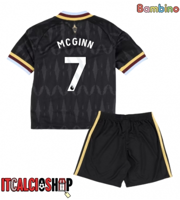 Aston Villa John McGinn #7 Seconda Maglia Bambino 2026-27 Manica Corta (+ Pantaloni corti)